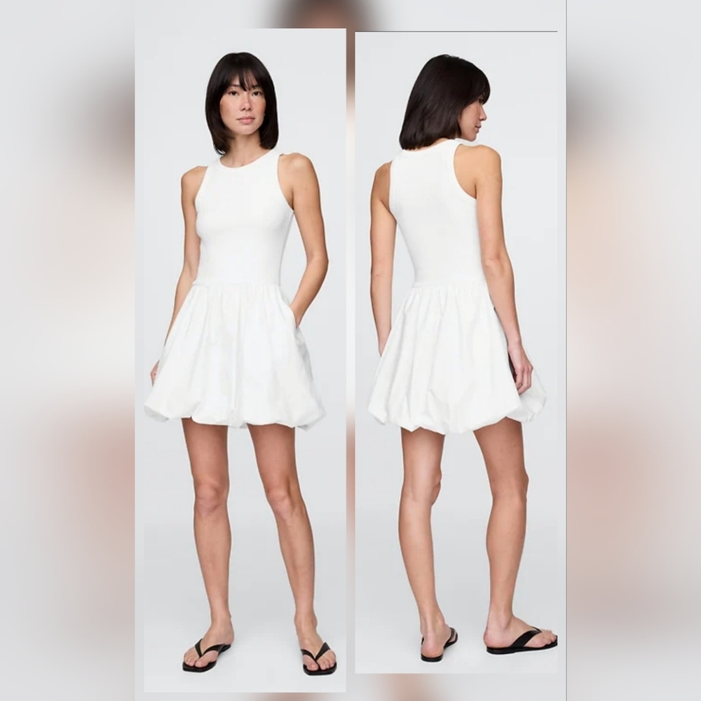 Strut & Bolt Popplin White Mini Dress